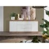 Vente-unique Buffet Avec 2 Portes Et 3 Tiroirs - Naturel Et Blanc Laqué - EVOLIA -SoBuy Shop buffet avec 2 portes et 3 tiroirs naturel et blanc laque evolia 13908066 38567920 1140x1140