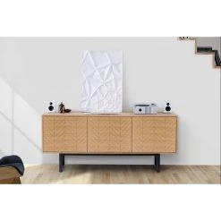 HELLIN Buffet Bas Moderne En Bois 3 Portes - KALMAR 7 HELLIN Buffet Bas Moderne En Bois 3 Portes - KALMAR -SoBuy Shop buffet bas moderne en bois 3 portes kalmar 9091983 23701989 1140x1140