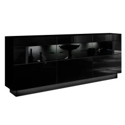 Vente-unique Buffet BLAKE - 3 Portes - LEDs - MDF - Noir -SoBuy Shop buffet blake 11928396 31578524 1140x1140