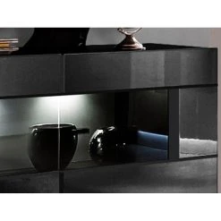 Vente-unique Buffet BLAKE - 3 Portes - LEDs - MDF - Noir -SoBuy Shop buffet blake 11928396 31578526 1140x1140