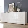 NOUVOMEUBLE Buffet Blanc Laqué 240 Cm Design ELMA, 4 Portes -SoBuy Shop buffet blanc laque 240 cm design elma 4 portes 10566106 27458496 1140x1140