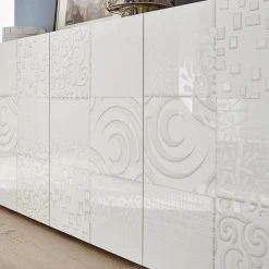 NOUVOMEUBLE Buffet Blanc Laqué 240 Cm Design ELMA, 4 Portes -SoBuy Shop buffet blanc laque 240 cm design elma 4 portes 10566106 27458502 1140x1140