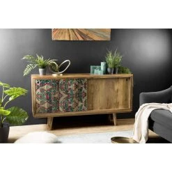 MACABANE Buffet Bois Manguier 160x45cm 2 Portes Coulissantes 1 étagère Bali 11 MACABANE Buffet Bois Manguier 160x45cm 2 Portes Coulissantes 1 étagère Bali -SoBuy Shop buffet bois manguier 160x45cm 2 portes coulissantes 1 etagere bali design 1207823 4 1140x1140