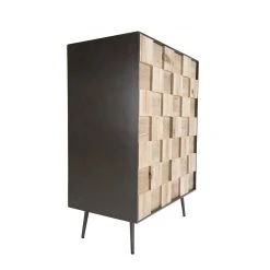 MACABANE Buffet 2 Portes Sapin Et Pieds Métal CARLA -SoBuy Shop buffet clemence 2 portes sayann et pieds metal design 737005 7 1140x1140