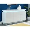 Vente-unique Buffet EMERSON II - LEDs - 2 Portes & 3 Tiroirs - MDF Laqué Blanc -SoBuy Shop buffet emerson ii leds 2 portes et 3 tiroirs mdf laque blanc 7968213 20187849 1140x1140