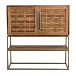 MACABANE Buffet En Bois De Teck Recyclé 2 Portes -SoBuy Shop buffet en bois de teck recycle 2 portes 501582 2 1140x1140