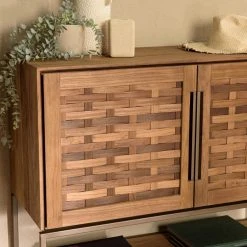MACABANE Buffet En Bois De Teck Recyclé 2 Portes -SoBuy Shop buffet en bois de teck recycle 2 portes 501582 5 1140x1140