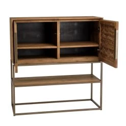 MACABANE Buffet En Bois De Teck Recyclé 2 Portes -SoBuy Shop buffet en bois de teck recycle 2 portes 501582 7 1140x1140