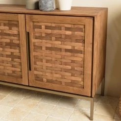 MACABANE Buffet En Bois De Teck Recyclé 3 Portes 16 MACABANE Buffet En Bois De Teck Recyclé 3 Portes -SoBuy Shop buffet en bois de teck recycle 3 portes 501581 5 1140x1140