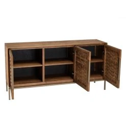 MACABANE Buffet En Bois De Teck Recyclé 3 Portes 18 MACABANE Buffet En Bois De Teck Recyclé 3 Portes -SoBuy Shop buffet en bois de teck recycle 3 portes 501581 7 1140x1140