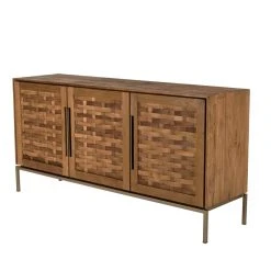 MACABANE Buffet En Bois De Teck Recyclé 3 Portes 19 MACABANE Buffet En Bois De Teck Recyclé 3 Portes -SoBuy Shop buffet en bois de teck recycle 3 portes 501581 8 1140x1140