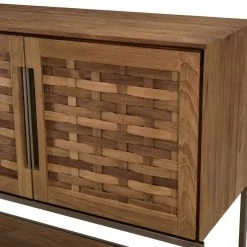 MACABANE Buffet En Bois De Teck Recyclé 3 Portes -SoBuy Shop buffet en bois de teck recycle 3 portes 501583 4 1140x1140
