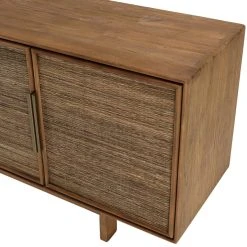 MACABANE Buffet En Bois De Teck Recyclé Naturel 4 Portes -SoBuy Shop buffet en bois de teck recycle naturel 4 portes 501577 6 1140x1140