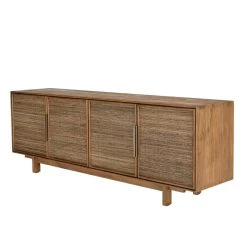 MACABANE Buffet En Bois De Teck Recyclé Naturel 4 Portes -SoBuy Shop buffet en bois de teck recycle naturel 4 portes 501577 8 1140x1140