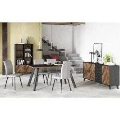 Pegane Buffet En Mélamine Effet Bois à Chevrons Avec Pieds En ABS Noir - Lo... 11 Pegane Buffet En Mélamine Effet Bois à Chevrons Avec Pieds En ABS Noir - Lo... -SoBuy Shop buffet en melamine effet bois a chevrons avec pieds en abs noir longueur 1805 x profondeur 40 x hauteur 81 cm 14074712 39089316 1140x1140