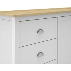 Pegane Buffet En Pin Massif Chêne Et Blanc, Meuble De Rangement - Longueur 1... -SoBuy Shop buffet en pin massif chene et blanc meuble de rangement longueur 150 x profondeur 40 x hauteur 805 cm 14067098 39062610 1140x1140