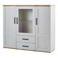 BUT BUffet Haut 3 Portes 2 Tiroirs ROMANCE Imitation Pin/ Imitation Chêne -SoBuy Shop buffet haut 3 portes 2 tiroirs romance imitation pin imitation chene 9161043 23915391 1140x1140