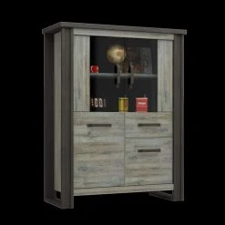 BUT Buffet Haut BAXTER Imitation Chêne Gris -SoBuy Shop buffet haut baxter imitation chene gris 10618562 27622028 1140x1140