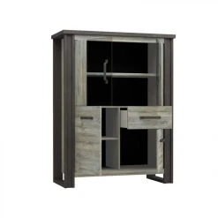 BUT Buffet Haut BAXTER Imitation Chêne Gris -SoBuy Shop buffet haut baxter imitation chene gris 10618562 27622030 1140x1140