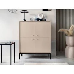 Vente-unique Buffet Haut - 4 Portes - Beige - BOGDAN -SoBuy Shop buffet haut bogdan 13497428 36963138 1140x1140