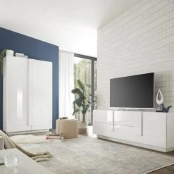 NOUVOMEUBLE Buffet Haut Design Laqué Blanc Brillant JUNON 2 -SoBuy Shop buffet haut design laque blanc brillant junon 2 12092450 32075082 1140x1140