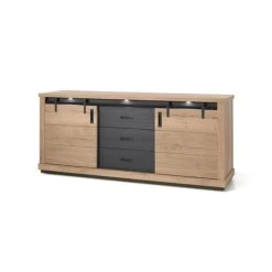 NOUVOMEUBLE Buffet Industriel Couleur Chêne Clair DAKAR -SoBuy Shop buffet industriel couleur chene clair dakar 14043558 38977202 1140x1140