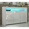 Dusine Buffet JIVE 145 Cm Blanc Laqué Avec LEDS -SoBuy Shop buffet jive 145 cm blanc laque avec leds 11046566 1012382 82 1140x1140