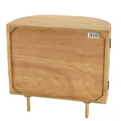 MACABANE Buffet Marron 2 Portes Bois De Manguier Cannage Pieds Métal Doré ISA -SoBuy Shop buffet marron 2 portes bois de manguier cannage pieds metal dore isa 3367840 6249700 1140x1140