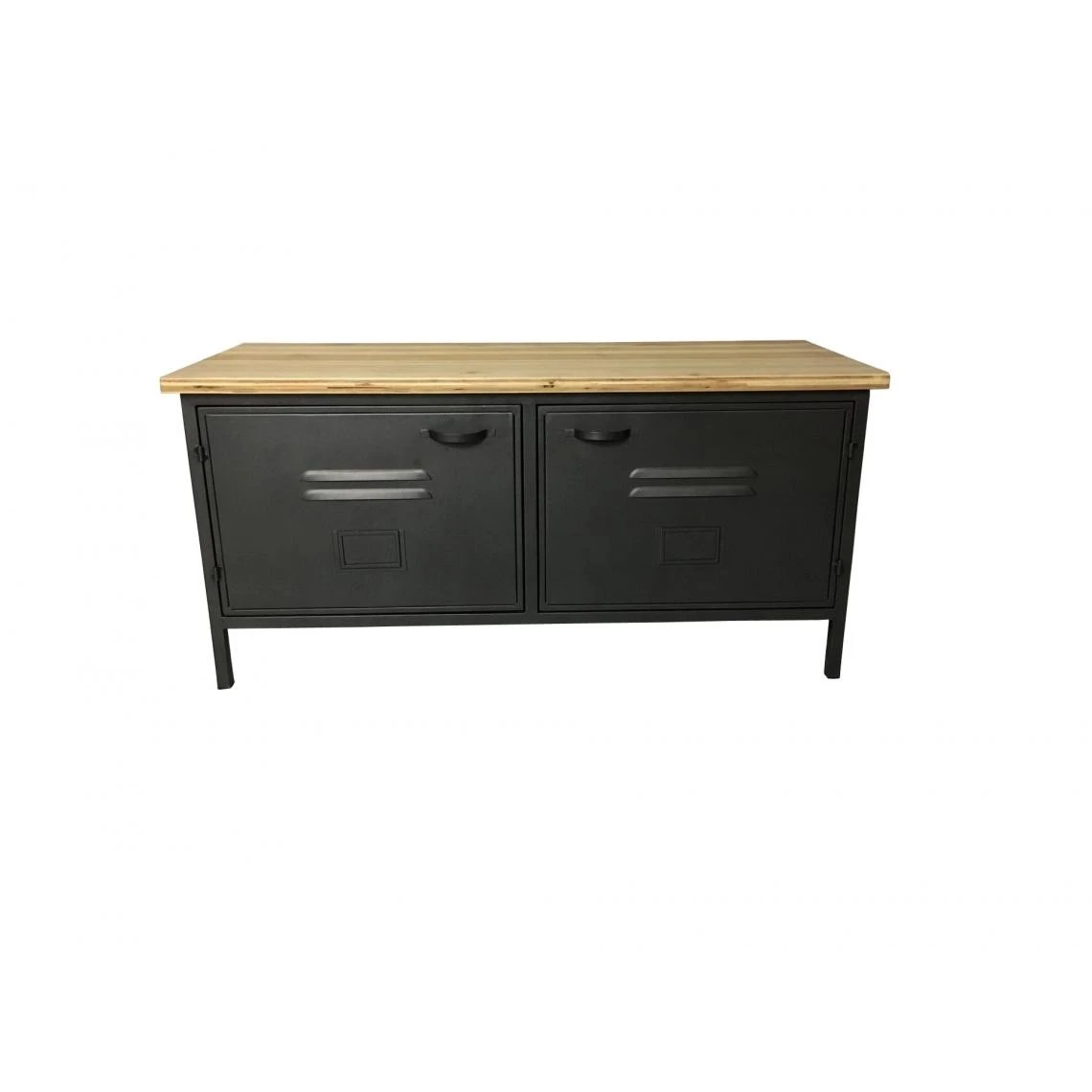 3S. X Home Buffet Métal 2 Portes Noir BAFER 3 3S. X Home Buffet Métal 2 Portes Noir BAFER
