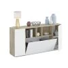 Pegane Buffet Meuble De Rangement Avec 3 Portes Coloris Chêne Alaska / Blanc... -SoBuy Shop buffet meuble de rangement avec 3 portes coloris chene alaska blanc artic longueur 150 x hauteur 76 x profondeur 41 cm 10516464 27258422 1140x1140