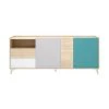 Pegane Buffet Meuble De Rangement Coloris Naturel Et émeraude - Longueur 180... -SoBuy Shop buffet meuble de rangement coloris naturel et emeraude longueur 180 x hauteur 75 x profondeur 43 cm 11710036 30862840 1140x1140