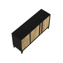 BUT Buffet OTAWA Imitation Chêne Et Noir -SoBuy Shop buffet otawa imitation chene et noir 9634384 24995988 1140x1140