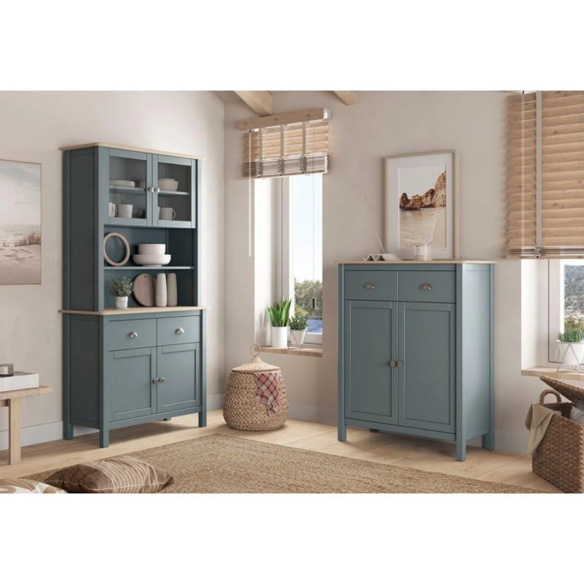 BUT Buffet Parisien MISTI Kaki Imitation Chêne 4 BUT Buffet Parisien MISTI Kaki Imitation Chêne – Image 2