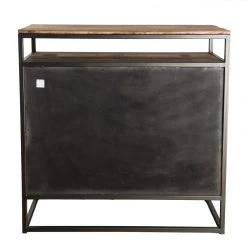 MACABANE Buffet SIXTINE 2 Portes Et 1 Étagère Bois Teck Recyclé Acacia Mahog... -SoBuy Shop buffet sixtine 2 portes et 1 tagere bois teck recycle acacia mahogany et metal 3197518 7 1140x1140 1