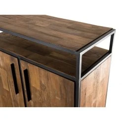MACABANE Buffet SIXTINE 2 Portes Et 1 Étagère Bois Teck Recyclé Et Métal 28 MACABANE Buffet SIXTINE 2 Portes Et 1 Étagère Bois Teck Recyclé Et Métal -SoBuy Shop buffet sixtine 2 portes et 1 tagere bois teck recycle et metal 3197536 5 1140x1140