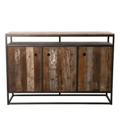 MACABANE Buffet SIXTINE 3 Portes Et 1 Étagère Bois Teck Recyclé Acacia Mahog... 36 MACABANE Buffet SIXTINE 3 Portes Et 1 Étagère Bois Teck Recyclé Acacia Mahog... -SoBuy Shop buffet sixtine 3 portes et 1 tagere bois teck recycle acacia mahogany et metal 3197520 2 1140x1140 1
