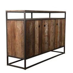MACABANE Buffet SIXTINE 3 Portes Et 1 Étagère Bois Teck Recyclé Acacia Mahog... 43 MACABANE Buffet SIXTINE 3 Portes Et 1 Étagère Bois Teck Recyclé Acacia Mahog... -SoBuy Shop buffet sixtine 3 portes et 1 tagere bois teck recycle acacia mahogany et metal 3197520 9 1140x1140 1