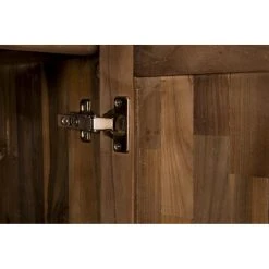 MACABANE Buffet SIXTINE 4 Portes 1 Étagère Bois Teck Recyclé Et Métal -SoBuy Shop buffet sixtine 4 portes 1 tagere bois teck recycle et metal 3197538 6 1140x1140 1