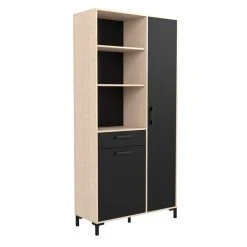 BUT Buffet STUDIO Chêne Jackson Et Noir