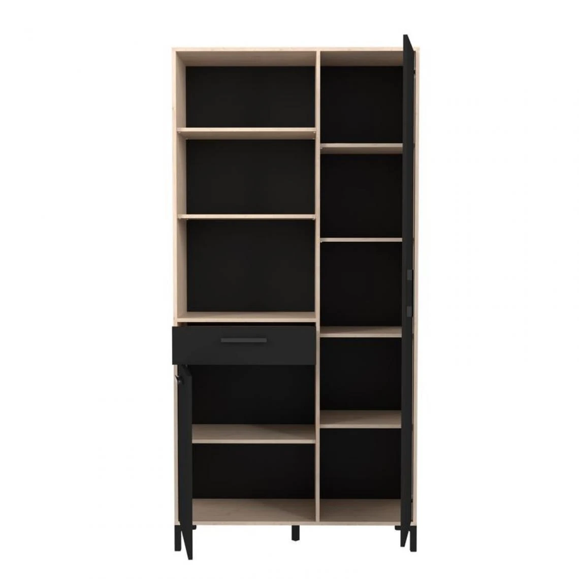 BUT Buffet STUDIO Chêne Jackson Et Noir 5 BUT Buffet STUDIO Chêne Jackson Et Noir – Image 3