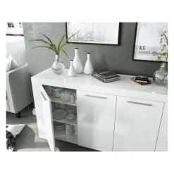 Usinestreet Buffet WENDY 3 Portes L144cm - Blanc -SoBuy Shop buffet wendy 3 portes l144cm blanc 8794849 22726695 1140x1140