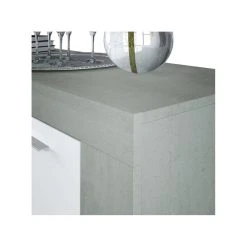 Usinestreet Buffet WENDY 3 Portes L144cm - Blanc / Béton -SoBuy Shop buffet wendy 3 portes l144cm blanc beton 8794867 22726755 1140x1140