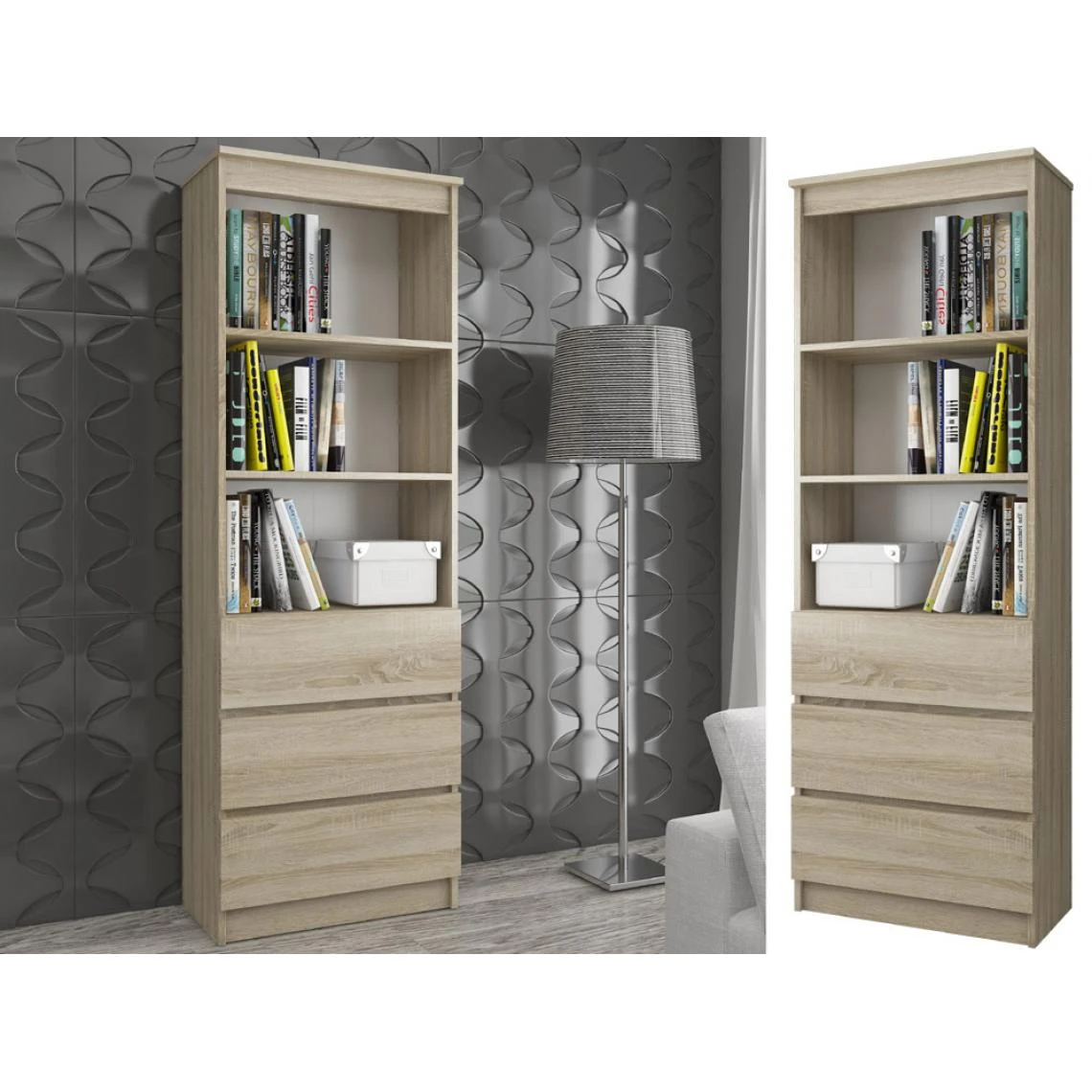 Hucoco CARLO | Meuble De Rangement Multi-fonctionnel Salon/séjour/bureau/cha... 4 Hucoco CARLO | Meuble De Rangement Multi-fonctionnel Salon/séjour/bureau/cha... – Image 2