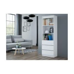 Hucoco CATANIA | Meuble De Rangement Avec Casiers Bureau/salon/chambre 180x60... -SoBuy Shop catania meuble de rangement avec casiers bureausalonchambre 180x60x35 bibliotheque contemporaine etageres livres deco blanc 8838119 22835899 1140x1140