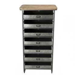 MACABANE Chiffonnier HELENA Meuble 7 Tiroirs Zinc Plateau Sapin Marqueté Struc... -SoBuy Shop chiffonnier helena meuble 7 tiroirs zinc plateau sapin marquete structure metal design 3197672 3 1140x1140 2