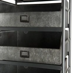 MACABANE Chiffonnier HELENA Meuble 7 Tiroirs Zinc Plateau Sapin Marqueté Struc... -SoBuy Shop chiffonnier helena meuble 7 tiroirs zinc plateau sapin marquete structure metal design 3197672 6 1140x1140 1