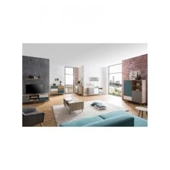 BUT Rangement Scandinave ARUBA Chêne, Gris, Bleu Et Blanc -SoBuy Shop cuba meuble de rangement scandinave chene gris et bleu petrole l 103 cm 7750585 19580453 1200x1200