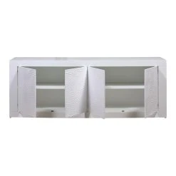 Altobuy DAYTON WHITE - Buffet 4 Portes Laqué Blanc à Relief Et Leds 10 Altobuy DAYTON WHITE - Buffet 4 Portes Laqué Blanc à Relief Et Leds -SoBuy Shop dayton white buffet 4 portes laque blanc a relief et leds 13754104 37999456 1140x1140