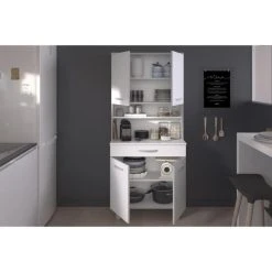 EKIPA Buffet De Cuisine Blanc Mat - L 80 Cm - READY -SoBuy Shop ekipa buffet de cuisine blanc mat l 80 cm ready 11518516 30170500 1140x1140