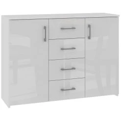 Hucoco ELTON | Commode Buffet Moderne Salon Séjour Chambre | 110x80x35 Cm | ...
